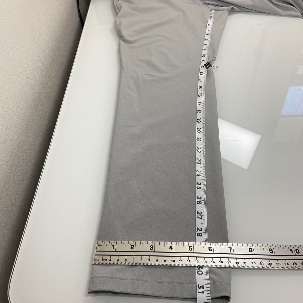 Mizzen+Main Helmsman Golf Pants Mens 34 x31 Slim Fit Light Gray Performance Flaw - Picture 7 of 9